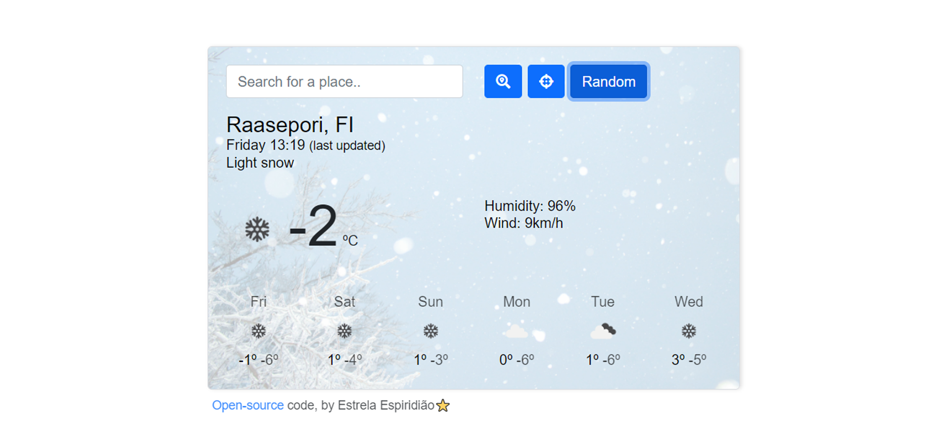 Weather Web App preview